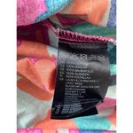 H&M  Strapless Mini Dress Bright Pattern Button Front Cotton Photo 6