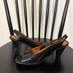 Gentle Souls Kenneth Cole O Me Oh My black leather heeled sandals size 7.5 Photo 5