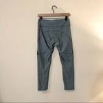 Outdoor Voices Two Tone 3/4 Hunter Green Slate Blue Warmup Leggings Photo 7