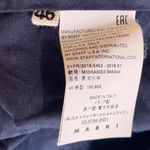 MARNI Navy Blue Cotton Poplin Ankle Pants Size 46 Size M Photo 5