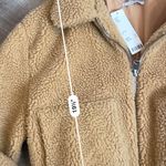 Urban Outfitters Tan Teddy Full Zip Jacket Photo 3