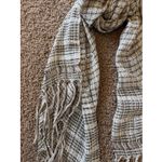 Vintage VTG Signature Echo Plaid Stripe Check Fringe Scarf Wrap Accessory Photo 2