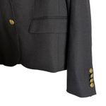 J.Crew Original Schoolboy Black Wool Classic Blazer Jacket Size 12 Photo 5