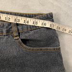 Gazoz Size 16 Embroidered Pocket Zip Up Ramie Cotton Stretch Cropped Jeans Blue Photo 4