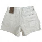 PacSun Off White High Waisted Girlfriend Cargo Shorts NWT Size 23 Photo 5