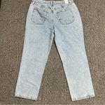 Good American Good 90's Duster Crop Straight Leg Jeans Indigo 101 Size 14/32 Photo 8