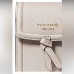 Kate Spade New York Warm Taupe Knott Pebble Phone Crossbody Bag Photo 9