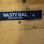 Nasty Gal Movie Star Oversized Shirt Celestial Stars Transitional Festival Sz S Photo 3