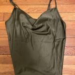 Cowl Neck Satin Cami Green Photo 1