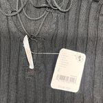 Free People  Black Knit Hits Different Lace Up Long Sleeve TOP sewater small NWT‎ Photo 8