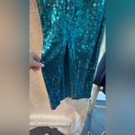 Adrianna Papell Vintage Adriana Papell Blue/Green Sequin Full Length Formal Gown, size 8 Photo 8