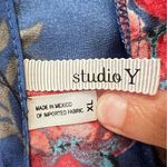 Studio Y Floral Open Back Ruffle Tank Top Size XL Photo 4