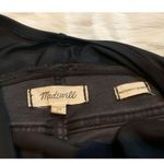 Madewell Maternity Skinny Stretch Black Vintage Wash Distressed Raw Hem Size 24 Photo 5