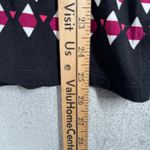 Chico's  Shirt Geometric Print Top 3/4 Sleeve V-Neck Blouse Diamond Pattern Size M Photo 10