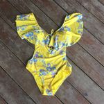 Sam Edelman  Floral Ruffle One Piece Swimsuit Photo 3