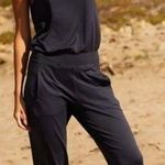 Sweaty Betty  Gary Jumpsuit Scoop Neck Sleeveless Racerback in Black Size L Photo 0