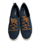 Sperry  Shoes Women's Crest Vibe Sneakers Size 9.5 Blue Lace‎ Up Canvas Casual Photo 1