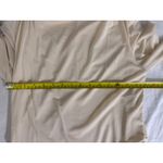 AQUA  Women's Beige Mock‎ Neck Ruched Long Sleeve Top Elegant Party Photo 5