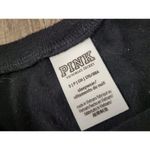 Pink Victoria Secret Black Silver Sleep Tee Shirt Crewneck Lounge Sweatshirt S Photo 2