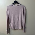 We the Free / Free People Rose Rainbow Thermal Embroidery Henley Top Size S Photo 4