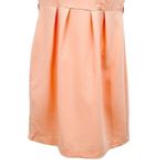 Forever 21 Peach Short Sleeve Knee Length Solid A-Line Dress Medium Photo 3