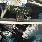 Thalia Sodi  Black Floral Blouse Photo 2