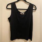 Chico's  Microfiber Contemporary Tank Basic Knit Black Size XL New With Tag Photo 0