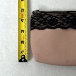 Pink Black Lace Zip Makeup Bag Photo 3