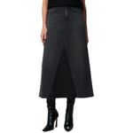 joe's jeans Skirt Womens 32 Black Denim Long Faded Denim Flare The Tulie NWT Photo 1