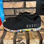 Nobull  Black Space Floral SuperFabric Trainers Athletic Shoes Women’s 8 Photo 3
