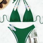 SheIn Green Beaded Bikini Photo 0