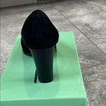 Elegant Suede Black Peep Toe Heels by V.O.Z Size 8 Photo 4