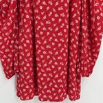 & Other Stories & Other Stories Floral Bow Detail Long Sleeve Mini Dress Size 0 Red White Girly Photo 8