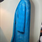 Blue Crochet Cardigan with Button Closure Size XL Photo 3