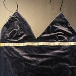 Bebe Mara Deep V Black Backless Velvet Slip Dress Women’s Size Small Photo 8