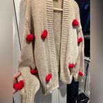 Maeve NWOT  The Susannah 3D Heart Cardigan Sweater Photo 5