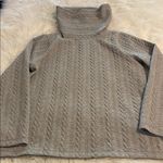 J.Crew  Light Gray Cowl Neck Sweater size L length 26” bust 42” brand new Photo 5