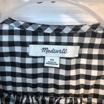 Madewell Size XS J.Crew Short Sleeve True Wrap Blouse Top Gingham Check Photo 5