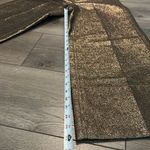 Madewell  High Rise Slim Emmett Wide-Leg‎ Crop Pants Bronze Metallic Size 25 Photo 8