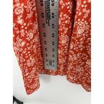 Madewell  Piazza Floral Button Front Midi Dress Red White Size L Boho Cottagecore Photo 10