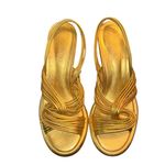 Farm Rio  Gold-tone Strappy Sandals(Size 6) Photo 1