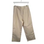 Marine layer Bridget Wide Leg Crop Pants Papyrus Cream High Rise Womens 8 Photo 4