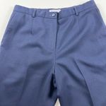 Pendleton  Virgin Wool Flat Front Fully Lined Navy Blue Dress Pants Size 10 Photo 2