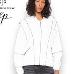 Free People New Sandrine Rose by  off white Women’s Moto Jacket size Small Photo 1