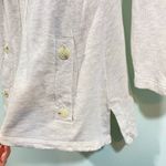 Soft Surroundings Soft Surrounding Women Beige V-neck LS Terry Cloth Tunic Sweatshirt Size M Photo 6