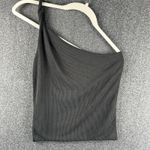 Cotton On  Women's Stretch One Shoulder‎ Cropped Tank Ribbed Medium Gray Trendy Photo 5
