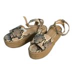 Kaanas snake print platform open toe espadrille sandals 6 Photo 0