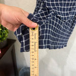 BP . Nordstrom Glen Plaid Wrap Short Sleeve Shorts Romper. Size Med blue & white Photo 13