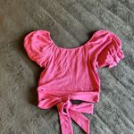 Listicle Pink Tie Back Top Photo 2