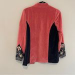 Kaari Blue  Orange Embroidered Open Front Jacket Blazer Boho Size XS NWT Photo 6